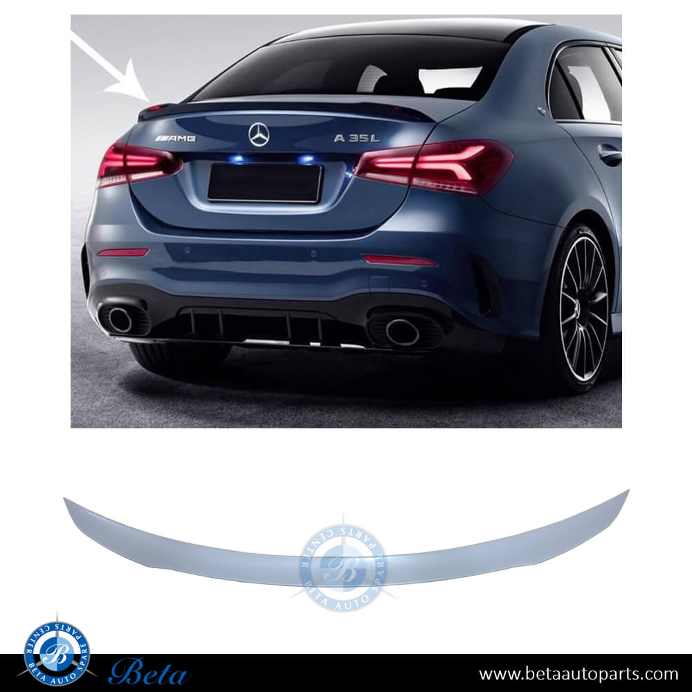 Trunk Spoiler AMG A35 for Mercedes A-Class W177 2019-Up models, Part Number 1777901200 Trunk Spoiler AMG A35 for Mercedes A-Class W177 2019-Up models, Part Number 1777901200